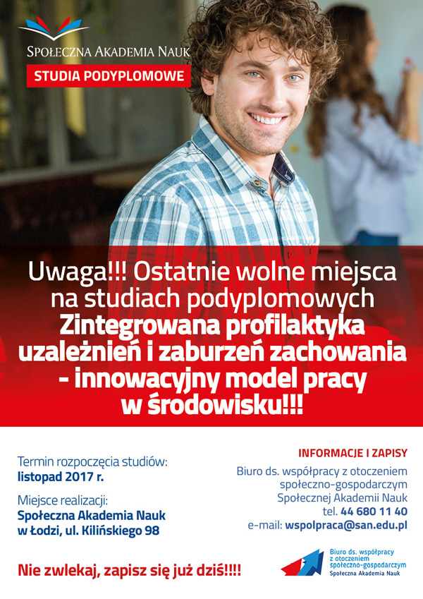 Zintegrowana profilaktyka uzależnień i zaburzeń zachowania – innowacyjny model pracy w środowisku